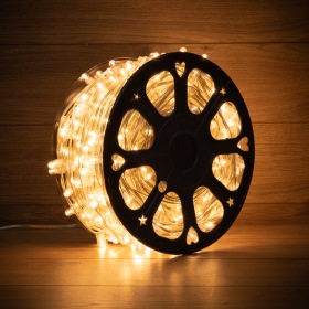 NEON-NIGHT Гирлянда «LED Клип-лайт» 12 V, прозрачный ПВХ, 150 мм, цвет диодов Теплый белый,  Flashing (Белый)