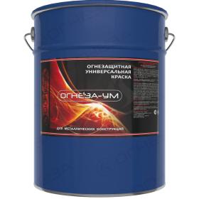 ОГНЕЗА Краска огнезащитная вспучивающаяся «ОГНЕЗА-УМ» для металлических конструкций атмосферостойкая, ведро 20 кг., цвет черный