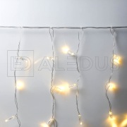 Занавес ALEDUS 2x1 м, прозрачный провод, ПВХ, теплый белый, без мерцания | Фото 2