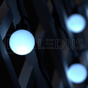 Гирлянда с шариками ALEDUS 5 м, черный провод, ПВХ, белый | Фото 2