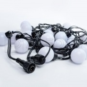 Гирлянда с шариками ALEDUS 5 м, черный провод, ПВХ, белый | Фото 3
