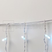 Занавес ALEDUS 2x1.5 м, белый провод, ПВХ, белый, с мерцанием | Фото 2
