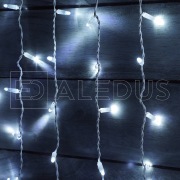 Занавес ALEDUS 2x1.5 м, белый провод, ПВХ, белый, без мерцания | Фото 1