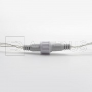 Занавес ALEDUS 2x1.5 м, прозрачный провод, ПВХ, белый, с мерцанием | Фото 4
