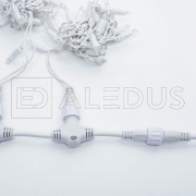 Занавес ALEDUS 2x3 м, белый провод, ПВХ, белый, с мерцанием | Фото 2