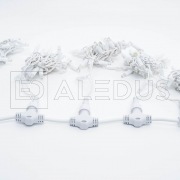 Занавес ALEDUS 2x3 м, белый провод, ПВХ, белый, без мерцания | Фото 2