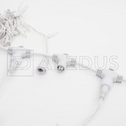 Занавес ALEDUS 2x3 м, белый провод, ПВХ, теплый белый, с мерцанием | Фото 2