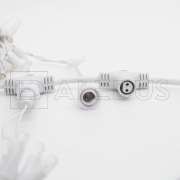Занавес ALEDUS 2x3 м, белый провод, ПВХ, теплый белый, без мерцания | Фото 2
