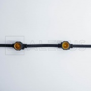 Белт лайт ALEDUS бухта 50 м, черный провод, ПВХ, шаг 20 см, Е27 | Фото 1