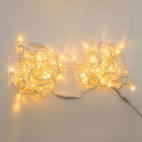 ALEDUS Гирлянда (Нить) ALEDUS 10 м, белый провод, ПВХ, теплый белый, с мерцанием