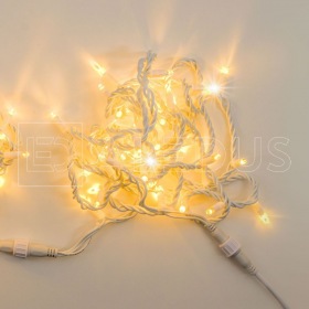 ALEDUS Гирлянда (Нить) ALEDUS 10 м, белый провод, ПВХ, теплый белый, без мерцания