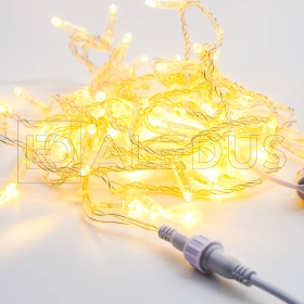 ALEDUS Гирлянда (Нить) ALEDUS 10 м, прозрачный провод, ПВХ, теплый белый, без мерцания