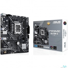 ASUS ASUS PRIME H610M-E CSM (Socket 1700, mATX, 2xDDR5(96GB),  VGA/DP/HDMI, 1xPCIe/4.0x16/1xPCIe 3.0/1xLAN, 4xSATA 6Gb/s, 2xM.2, 2xUSB 3.2, 2xUSB 2.0, 2xPS/2)