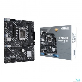 ASUS ASUS PRIME H610M-E D4-CSM (Socket 1700, mATX, 2xDDR4(64GB),  VGA/HDMI/DP, 1xPCIe 4.0x16/1xPCIe 3.0, 1xLAN, 4xSATA 6Gb/s, 2xM.2, 2xUSB 3.2, 2xUSB 2.0, 2xPS/2)