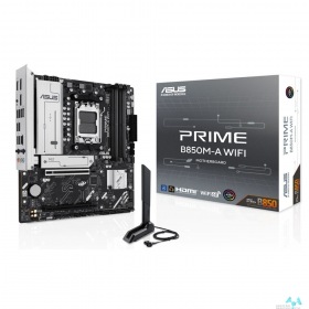 ASUS ASUS PRIME B850M-A WIFI (Socket AM5, mATX, 4xDDR5(256GB), 2*DP/HDMI, 1xPCIe 5.0x16/1xPCIe 4.0x16, 1xLAN (2.5GbE), Wi-Fi 6E, BT, 4xSATA 6Gb/s, 3xM.2, 4xUSB 3.1, 4xUSB 2.0)