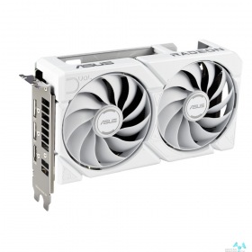 ASUS Видеокарта ASUS AMD Radeon RX9060XT 16Gb DDR6 128 bit 3*DP/HDMI 2FAN (DUAL-RX9060XT-16G-WHITE) RTL