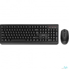 Acer Acer OCC401 [ZL.ACCCC.016] Комплект (клавиатура + мышь)  клав-ра:черный мышь:черный USB Multimedia беспроводной