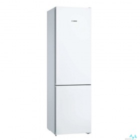 BOSCH Отдельно стоящий холодильник с нижней морозильной камерой, 203х60х60 см, Серия 4, 400 л, A++, No Frost, белый