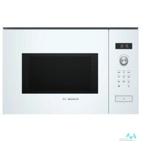 BOSCH РОЗНИЧНЫЙ ЭКСКЛЮЗИВ!! Serie 6, встраиваемая микроволновая печь, белая, микроволны до 900 Вт, 5 ступеней мощности микроволн, утапливаемый переключатель, 7 автоматическ их программ, память на одну польз