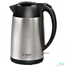 BOSCH Чайник электрический Bosch TWK3P420 1.7л. 2400Вт черный (корпус: нержавеющая сталь)