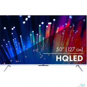 Haier 50" Телевизор HAIER Smart TV S3, QLED, 4K Ultra HD, серебристый, СМАРТ ТВ, Android[DH1VLQD02RU]