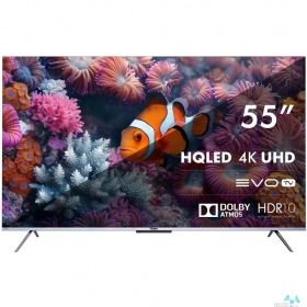 Haier 55" Телевизор HAIER Smart TV S3, QLED, 4K Ultra HD, серебристый, СМАРТ ТВ, Android[DH1VMDD02RU]