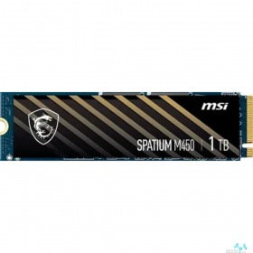 MSI Твердотельный накопитель SSD MSI M.2 2280 1TB SPATIUM M450 Client  S78-440L0M0-P83, PCIe Gen4x4 with NVMe,  3D TLC, R/ W 3400/ 2500