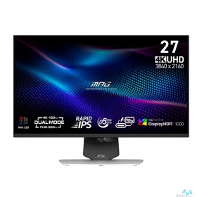 MSI MSI MAG 27" 274URDFW E16M белый {IPS Mini-LED 3840x2160/1920x1080 160Hz/320Hz 0.5ms 400cd 2xHDMI DisplayPort USB-C(98W) HAS Pivot  Extrenal Vesa}[9S6-3CF09H-030]