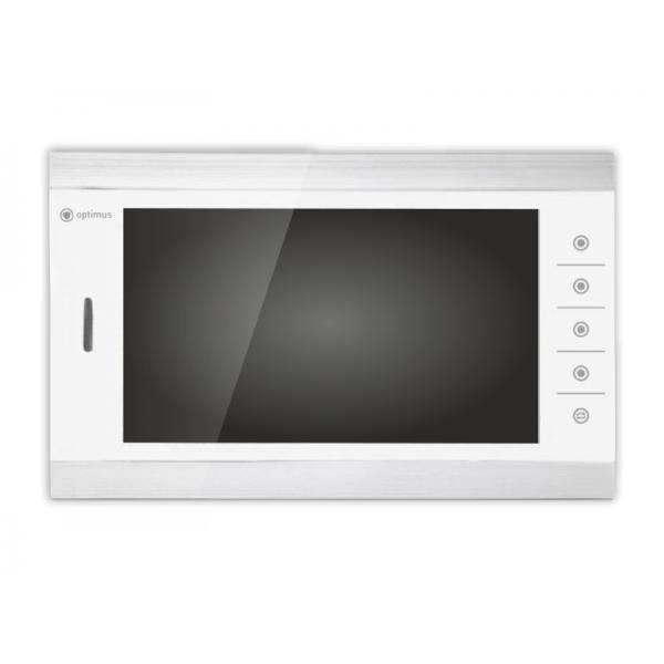 Видеодомофон Optimus VM-10.1 (Белый/Серебро)
