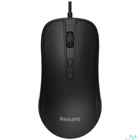 PHILIPS Philips  Проводная Мышь SPK7214, 4 кноп., USB 2.0, 800-1600dpi, Чёрный