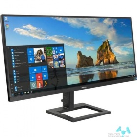 PHILIPS LCD PHILIPS 34" 345E2AE/00 Black {IPS 3440x1440 75Hz 4ms 178/178 300cd 2xHDMI DisplayPort}