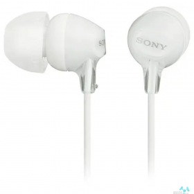 SONY Sony MDR-EX15AP W Вкладыши-гарнитура закр.типа, белый
