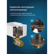 Шаровой кран с электроприводом Welrok sp латунь DN32 (1 1/4") | Фото 6