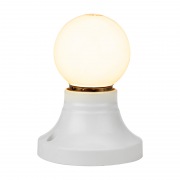 Лампа шар E27, 7LED, 24В, диаметр 45мм ТЕПЛЫЙ БЕЛЫЙ, матовая колба  | Фото 2