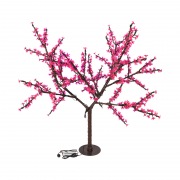 Светодиодное дерево Сакура, высота 1,5м, диаметр кроны 1,8м, розовые светодиоды, IP65, понижающий трансформатор в комплекте NEON-NIGHT | Фото 1