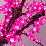 Светодиодное дерево Сакура, высота 1,5м, диаметр кроны 1,8м, розовые светодиоды, IP65, понижающий трансформатор в комплекте NEON-NIGHT | Фото 2