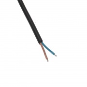 Шнур питания для уличных гирлянд (без вилки) 3А, цвет провода черный, IP65 | Фото 2