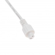 Шнур питания для уличных гирлянд (без вилки) 3А, цвет провода белый, IP65 | Фото 1