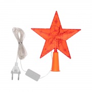 Светодиодная фигура на елку Звезда красная 15см, 10LED, постоянное свечение, 230В NEON-NIGHT | Фото 1