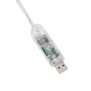 Гирлянда смарт Нить из росы с крупными светодиодами 10м, 100LED RGB, IP20, прозрачный провод, USB | Фото 5