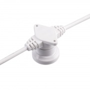 Гирлянда Белт-Лайт 2 жилы, 50м, шаг 20см, 250 патронов E27, IP65, белый круглый провод NEON-NIGHT | Фото 3