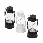 Декоративный фонарь со свечкой 9,5см, цвет корпуса белый/черный, цвет свечения теплый белый, питание 3xLR1130 (в комплекте) NEON-NIGHT | Фото 3