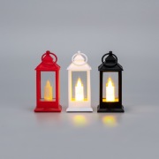 Фонарь декоративный (фигура) со свечкой 5,5х5,5х12,5см, цвет корпуса белый/красный/ черный, цвет свечения теплый белый, питание 3xLR1130 (в комплекте) NEON-NIGHT | Фото 4