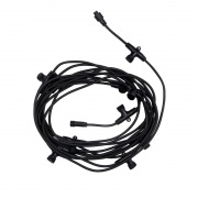 Гирлянда Тающие сосульки комплект 10 шт. х 100см, шаг 100см, 960 LED ТЕПЛЫЙ БЕЛЫЙ, черный каучук, IP65, 24В, соединяется NEON-NIGHT | Фото 2