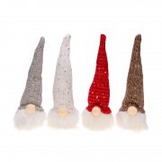 Набор из 4 Гномиков в новогодних колпаках 20 см, цвет свечения теплый белый, питание 3xLR1130 (в комплекте) NEON-NIGHT | Фото 4