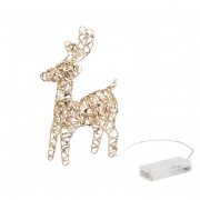 Светодиодная фигура Олень 21см, цвет свечения теплый белый, питание 2хAA (не в комплекте) NEON-NIGHT | Фото 2