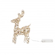 Светодиодная фигура Олень 21см, цвет свечения теплый белый, питание 2хAA (не в комплекте) NEON-NIGHT | Фото 3