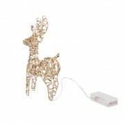 Светодиодная фигура Олень 21см, цвет свечения теплый белый, питание 2хAA (не в комплекте) NEON-NIGHT | Фото 4