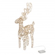 Светодиодная фигура Олень 50см, цвет свечения теплый белый, питание 3хAA (не в комплекте) NEON-NIGHT | Фото 2