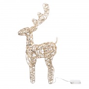 Светодиодная фигура Олень 50см, цвет свечения теплый белый, питание 3хAA (не в комплекте) NEON-NIGHT | Фото 3